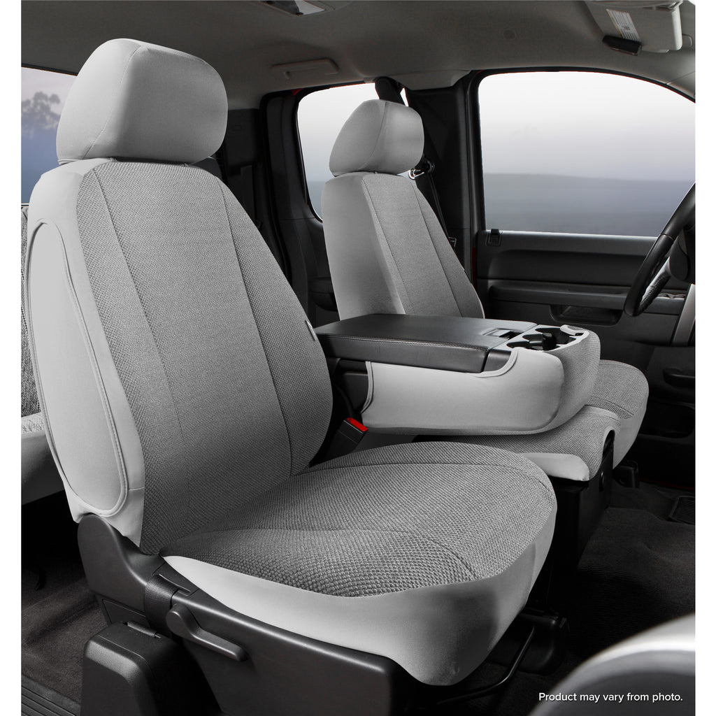 Fia-Grey-Saddle-Blanket-Front-Seat-Cover-;-10-14-SilveradoSierra-Hd--10-13-1500-402040-Front-Without-Center-Cushion-Compartment-;-With-Built-In-Side-Airbags