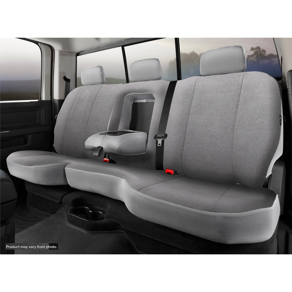 Fia-Grey-Saddle-Blanket-Rear-Seat-Cover-;-21-24-Bronco-4-Door-Rear-6040-Split-With-Built-In-Center-Seat-Belt-Armrest-With-Cupholders