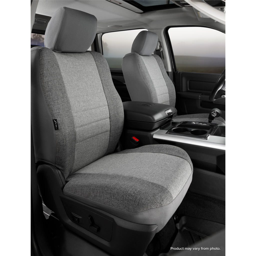 Fia-LightDark-Grey-Oe-Tweed-Front-Seat-Cover-;-04-08-F150--06-08-Mark-Lt-Front-High-Back-Buckets-With-Removable-Headrests