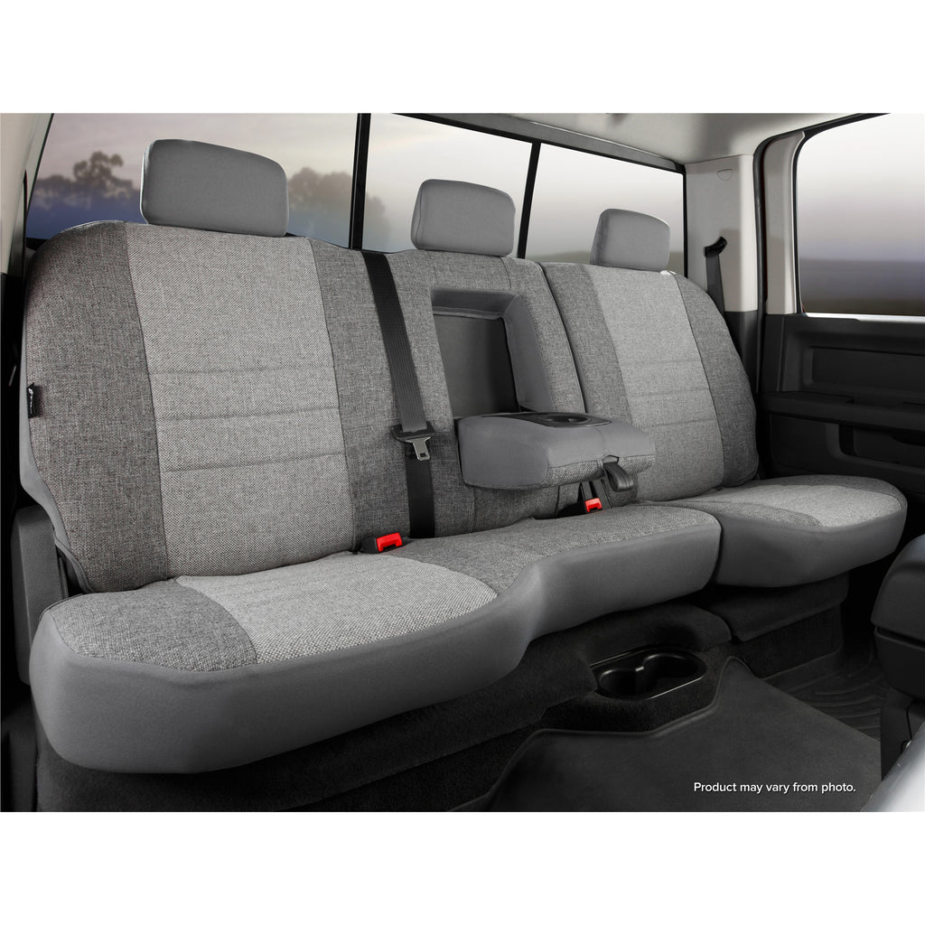 Fia-LightDark-Grey-Oe-Tweed-Rear-Seat-Cover-;-19-24-Ram-1500-Rear-4060-Armrest-With-Cup-Holder