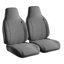 Load image into Gallery viewer, Fia-LightDark-Grey-Oe-Tweed-Semi-Custom-Fit-Front-Bucket-Seat-Covers