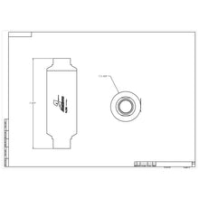 Load image into Gallery viewer, Filter-Inline-10M-Microglass-Element-Orb12-Port-Black-Hardcoat-Marine