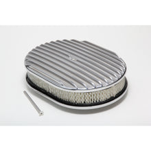 Load image into Gallery viewer, Finned-Aluminum-Oval-Air-Cleaner-Kit-12-X-2-In.-Paper-Element--Full-Finned-Style