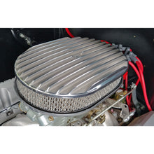 Load image into Gallery viewer, Finned-Aluminum-Oval-Air-Cleaner-Kit-12-X-2-In.-Paper-Element--Full-Finned-Style