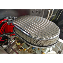 Load image into Gallery viewer, Finned-Aluminum-Oval-Air-Cleaner-Kit-12-X-2-In.-Paper-Element--Full-Finned-Style