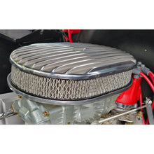 Load image into Gallery viewer, Finned-Aluminum-Oval-Air-Cleaner-Kit-12-X-2-In.-Paper-Element--Full-Finned-Style