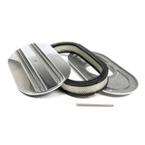 Trans-Dapt 6048 Finned Aluminum Oval Air Cleaner; 15