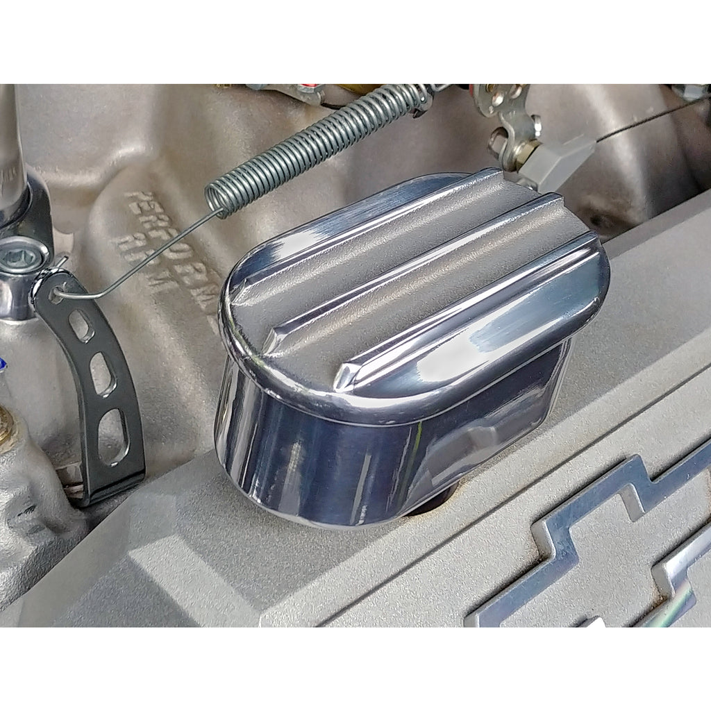 Finned-Aluminum-Push-In-Breather;-Fits-Covers-With-1.25-In.-HolespolishedSatin