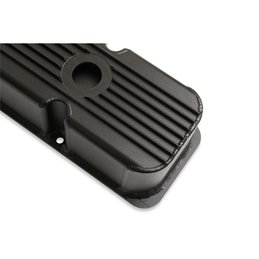 Finned-Fabricated-Aluminum-Valve-Covers---Black