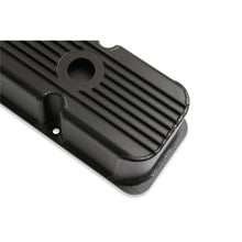 Load image into Gallery viewer, Finned-Fabricated-Aluminum-Valve-Covers---Black