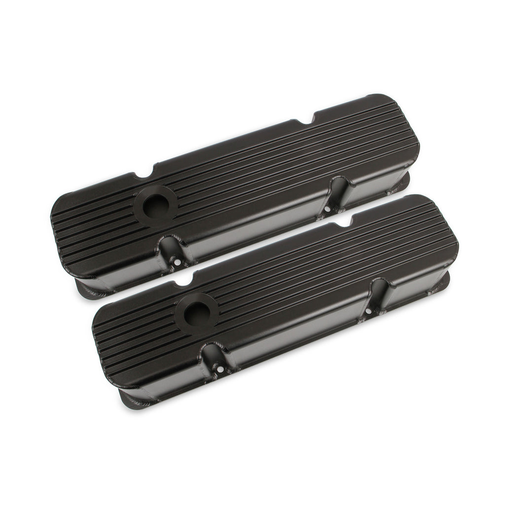 Finned-Fabricated-Aluminum-Valve-Covers---Black