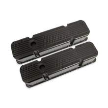 Load image into Gallery viewer, Finned-Fabricated-Aluminum-Valve-Covers---Black