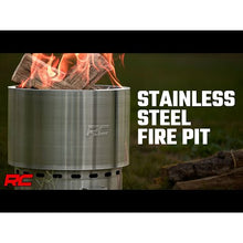 Load image into Gallery viewer, Fire-Pit-Stainless-Steel-With-Carry-Bag-Rough-Country