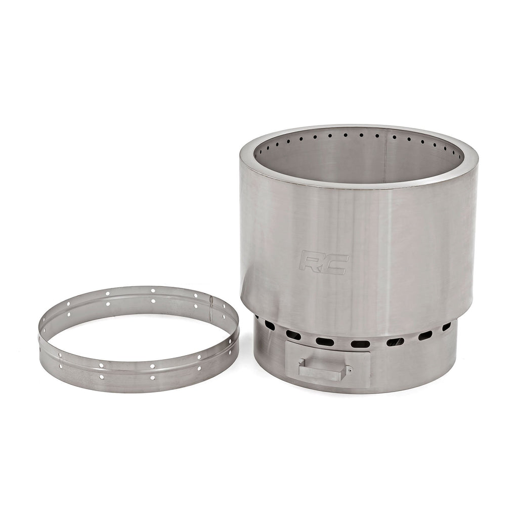 Fire-Pit-Stainless-Steel-With-Carry-Bag-Rough-Country