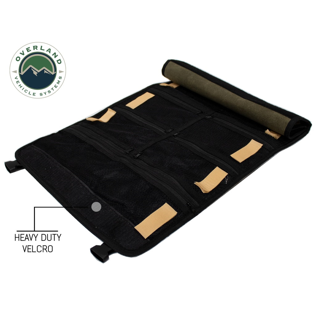 First-Aid-Bag-Rolled-Brown-16-Lb-Waxed-Canvas-Canyon-Bag-Overland-Vehicle-Systems