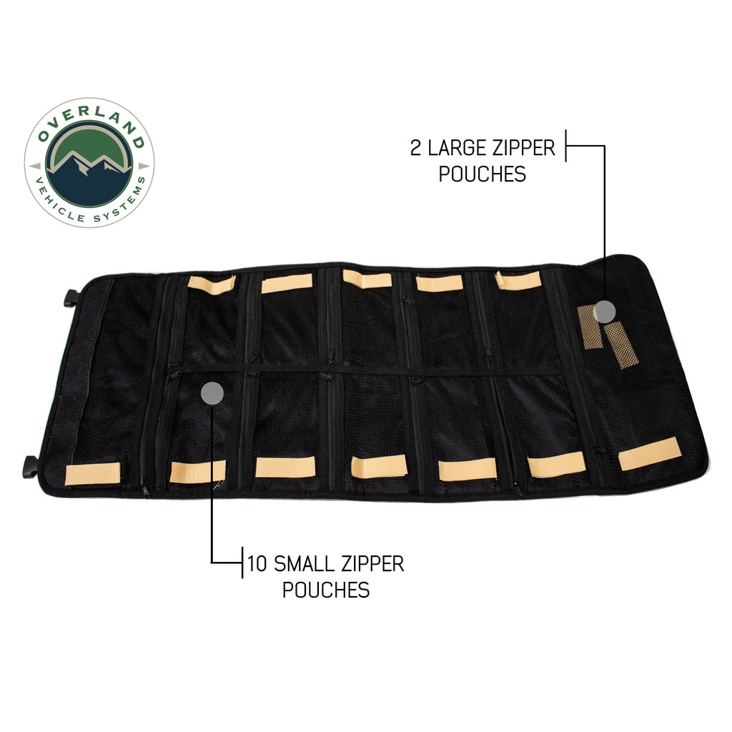 First-Aid-Bag-Rolled-Brown-16-Lb-Waxed-Canvas-Canyon-Bag-Overland-Vehicle-Systems