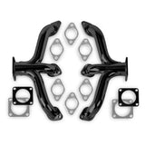 Flowtech 12702FLT  Flathead Ford Block Hugger Headers - Black Paint
