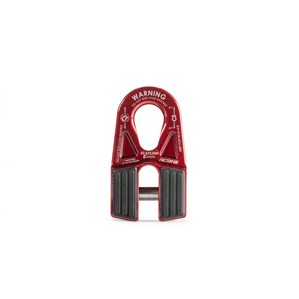 Flatlink-E-Expert-Winch-Shackle-Mount-Red