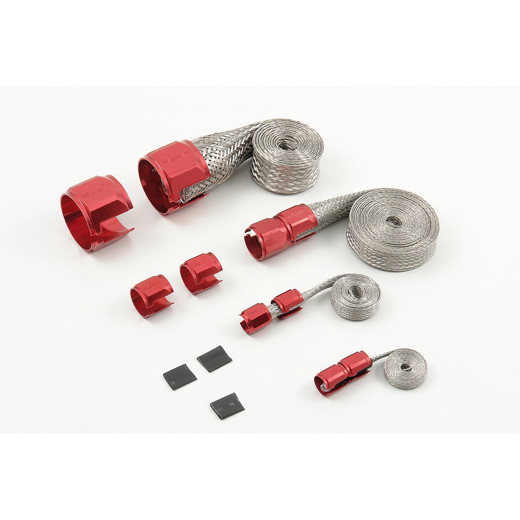 Flex-Braid-Hose-Sleeve-Kit---Red