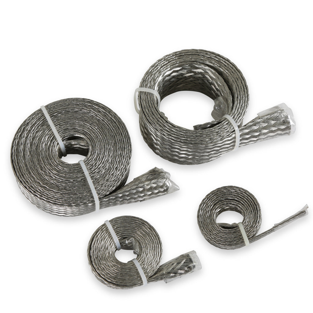 Flex-Braid-Hose-Sleeve-Kit---Silver