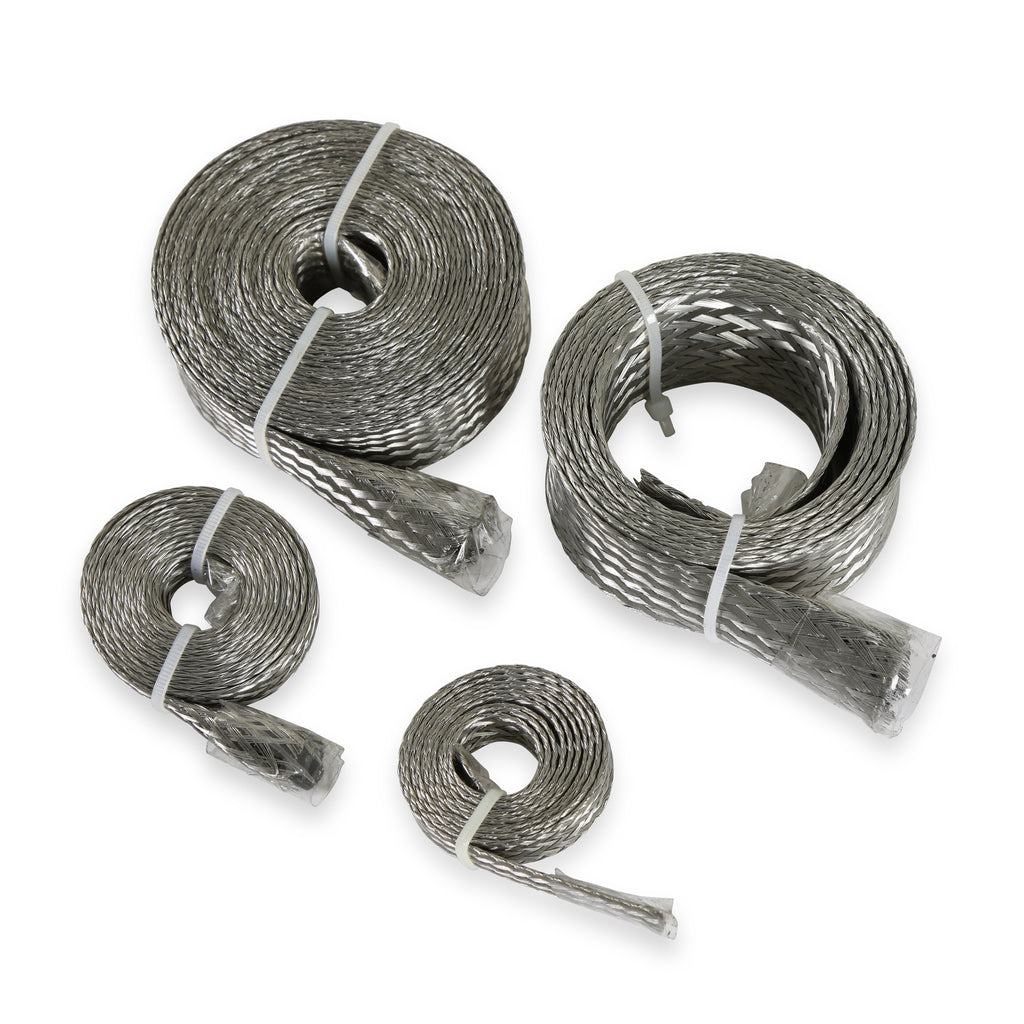 Flex-Braid-Hose-Sleeve-Kit---Silver
