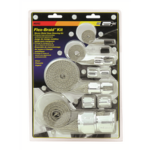 Load image into Gallery viewer, Flex-Braid-Hose-Sleeve-Kit---Silver