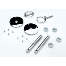 Load image into Gallery viewer, Flipover-Style-Hood-Pin-Set;-316-In.-Pins-(1-Pr)Chrome195964-Pontiac-Engines