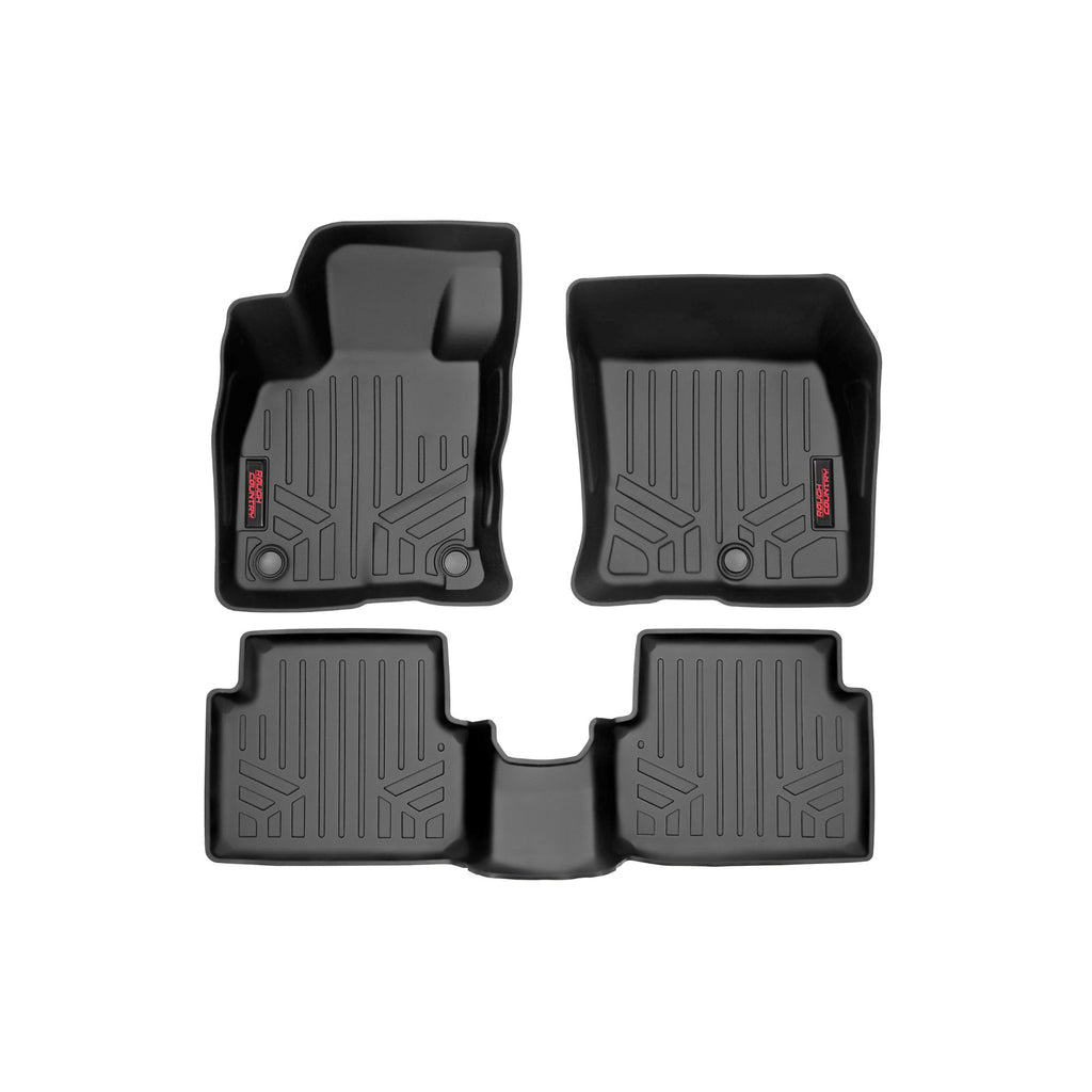 Floor-Mats-Front-And-Rear-Ford-Maverick-2.0L-Ecoboost-4Wd-(22-23)-Rough-Country