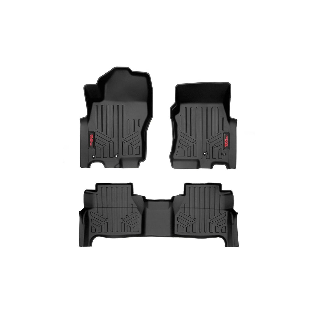 Floor-Mats-Front-Rear-And-Rear-Row-Crew-Cab-Nissan-Frontier-2Wd4Wd-(22-23)-Rough-Country