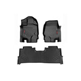 Rough Country M-51515 Floor Mats Front Row Buckets w/Factory Under Seat Storage Ford F-150 2WD/4WD (15-23)