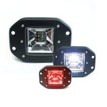 Load image into Gallery viewer, Flush-Mount-3X5in-2-Function-Led-Cube-Style-Rear-Light-(WhiteRed)