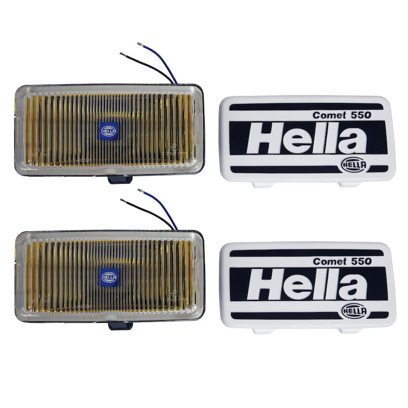 Fog-Lightamber-Lensblack-Housing-Rectangular-12V-55Watts-Pair