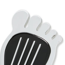 Load image into Gallery viewer, Foot-Print-Gas-Pedal-Pad---Aluminum---Chrome--Painted-Black-Trim