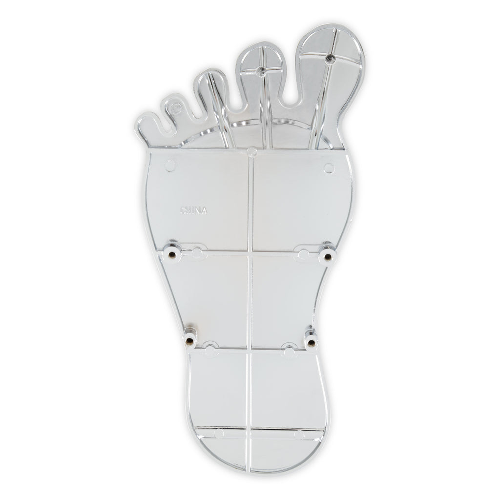 Foot-Print-Gas-Pedal-Pad---Aluminum---Chrome--Painted-Black-Trim