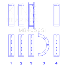 Load image into Gallery viewer, Ford-155-(Size-1.0Mm)-Main-Bearing-Set