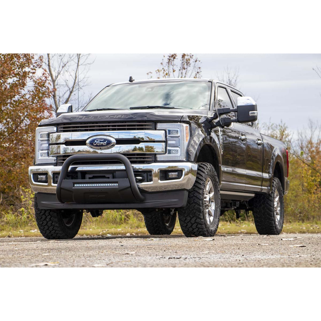 Ford-17-20-F-250-Bull-Bar-WLed-Light-Bar-Black-Rough-Country