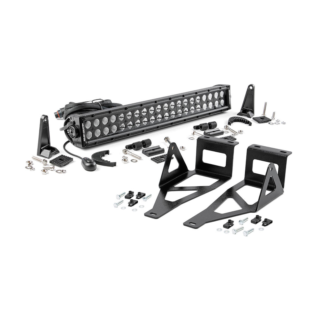 Ford-20-Inch-Led-Bumper-Kit-Black-Series-05-07-F-250350-Rough-Country