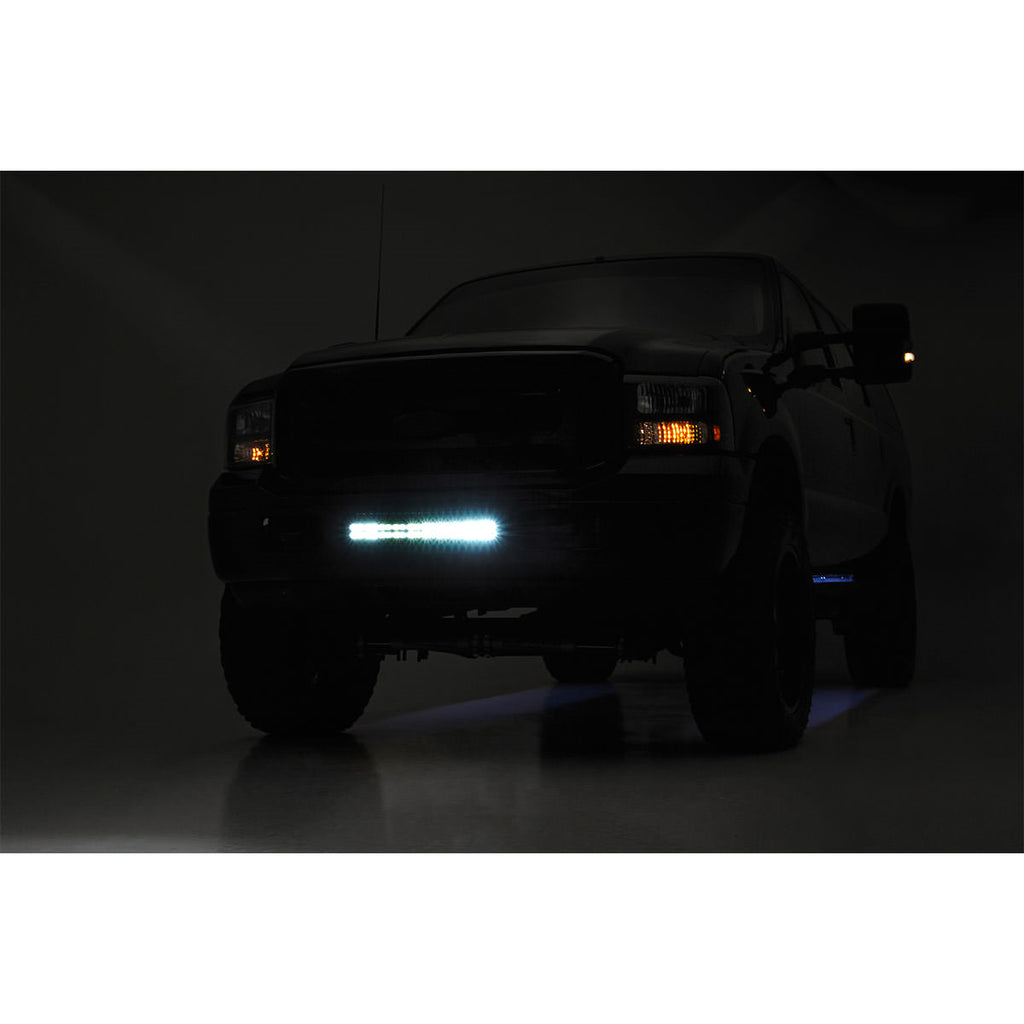 Ford-20-Inch-Led-Bumper-Kit-Black-Series-05-07-F-250350-Rough-Country