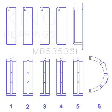 Ford-281-4.6L-Sohc-16V-(Size-0.50Mm)-Main-Bearing-Set
