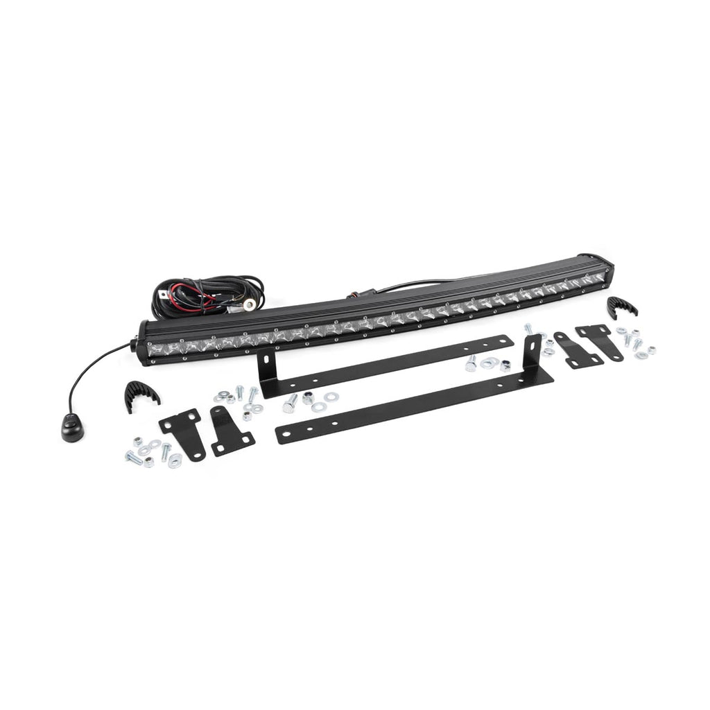 Ford-30-Inch-Single-Led-Grille-Kit-Chrome-Series-09-14-F-150-Rough-Country