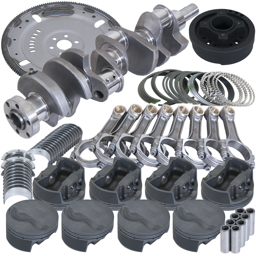 Ford-302-V-Rib-Belt-164-Tooth-Flexplate-Balanced-Rotating-Assembly---5.400In-I-Beam-.030-Bore