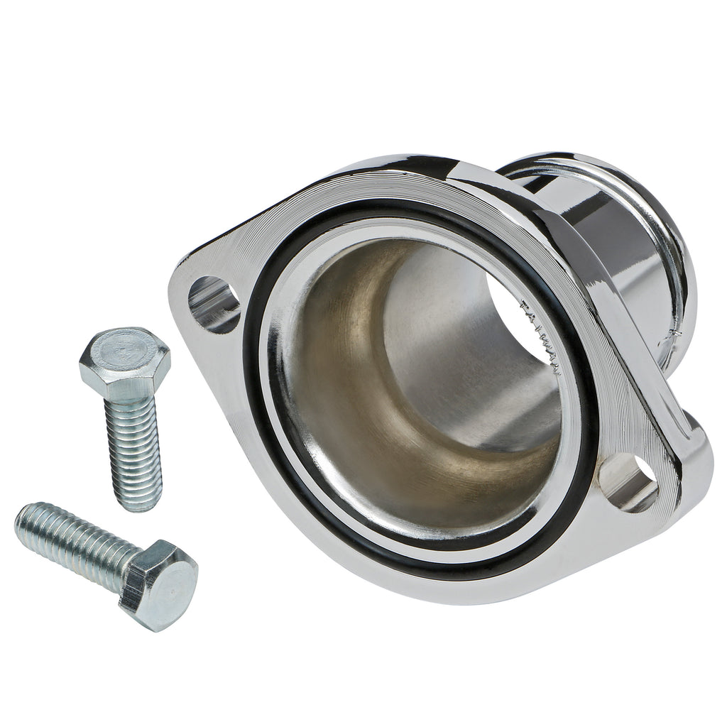 Ford-351C-Steel-Water-Neck;-Straight-Up-Neck-Design--Chrome-Finish