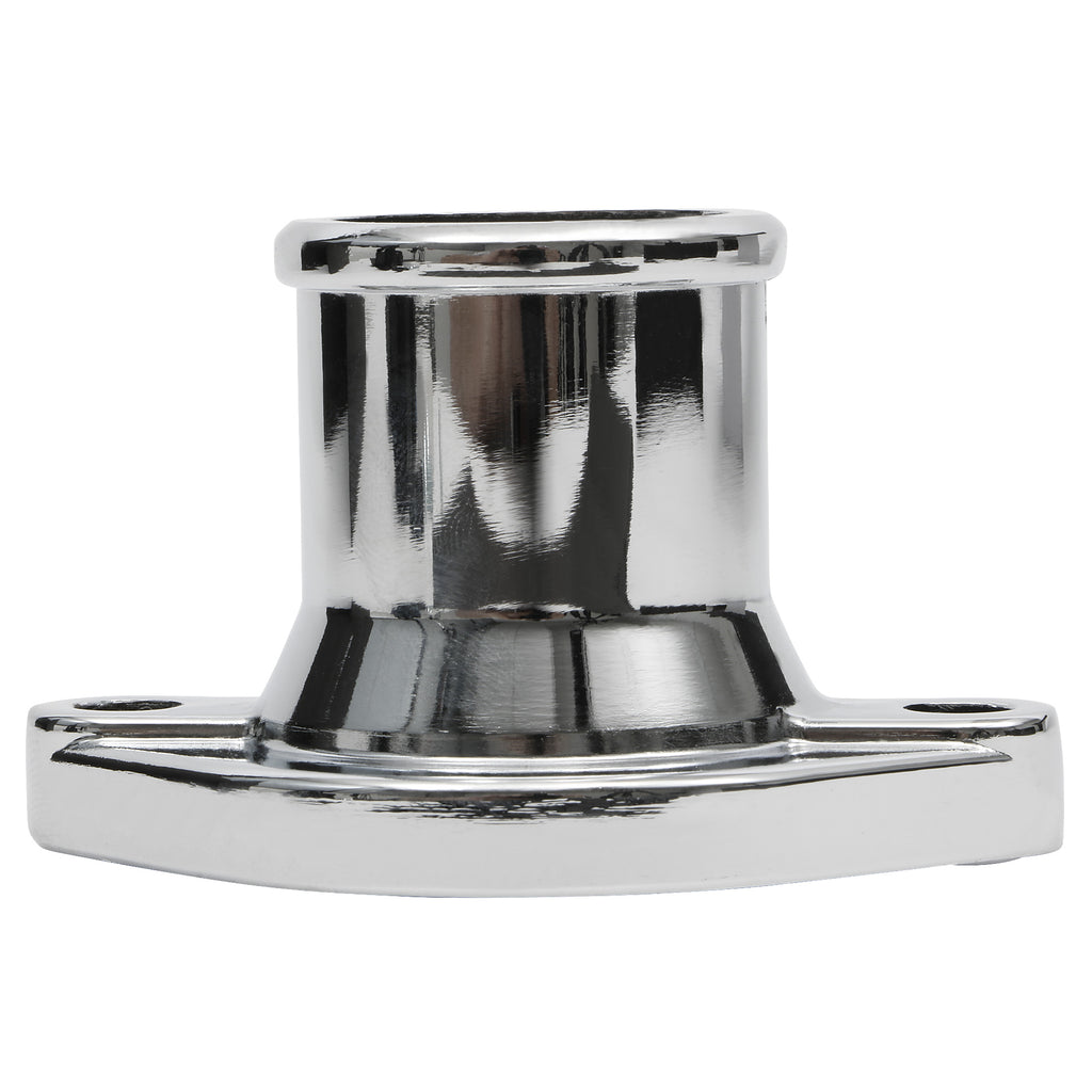 Ford-351C-Steel-Water-Neck;-Straight-Up-Neck-Design--Chrome-Finish