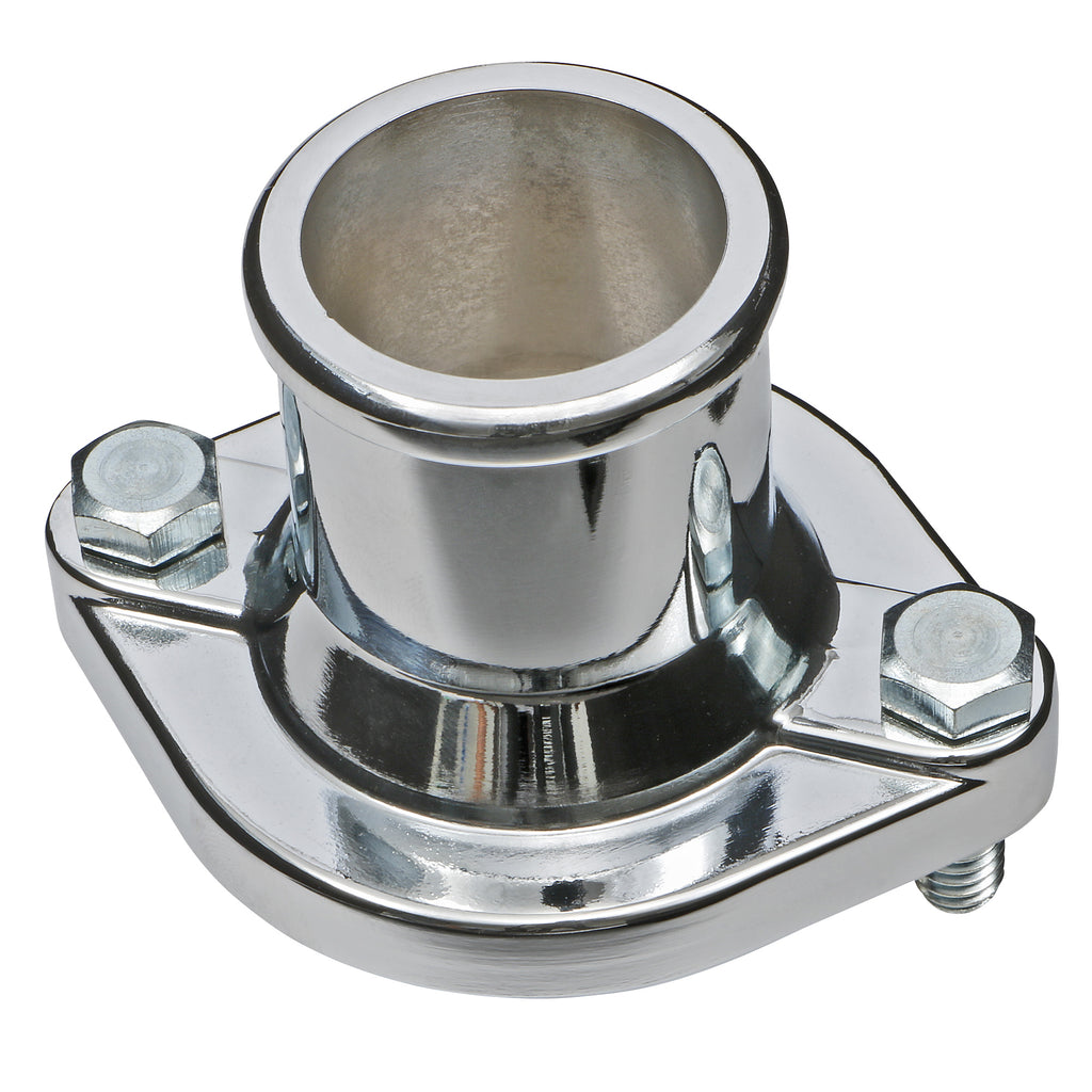 Ford-351C-Steel-Water-Neck;-Straight-Up-Neck-Design--Chrome-Finish
