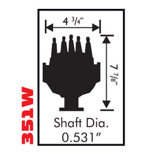 Load image into Gallery viewer, Ford-351W-Small-Diameter-Probillet-Distributor-WIron-Gea