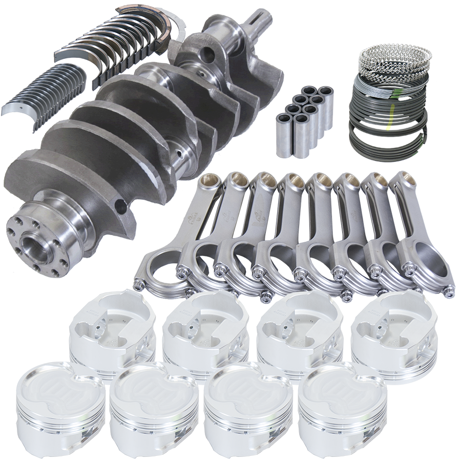 Ford-4.6L-4-Valve-Heads-Rotating-Assembly-Kit---5.933In-H-Beam-.020-Bore