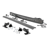 Rough Country 70682DRL Ford 40 Inch Curved LED Light Bar Bumper Kit Black Series w/White DRL 11-16 F-250 Super Duty
