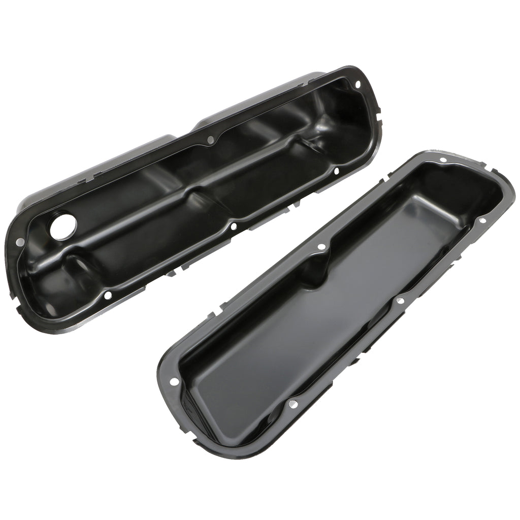Ford-5.0L-(86-95)-Steel-Valve-Covers;-Reproduction-Style--Black-Finish