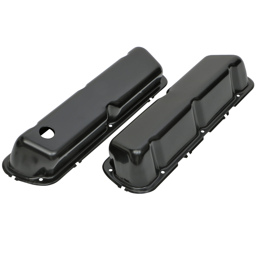 Ford-5.0L-(86-95)-Steel-Valve-Covers;-Reproduction-Style--Black-Finish