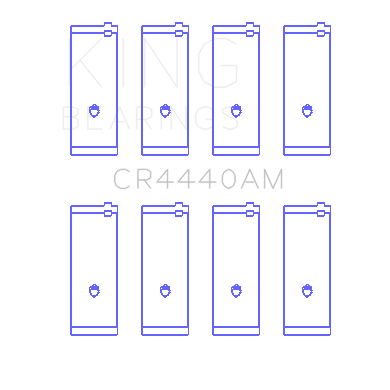 Ford-73Hm-83Hm-85Hm-Cosworth-Yb-(Size-0.50Mm)-Connecting-Rod-Bearing-Set